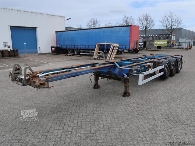 Transport de conteneurs Van Hool O4, ADR, 3 Axle SAF, NL Trailer