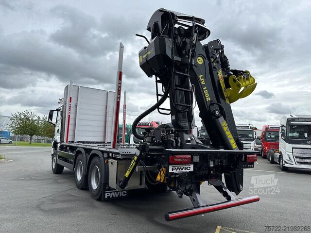 Μεταφορέας ξυλείας MAN TGS 33.520 6x4 BL 3900 Kurzholz Plattform Aufbau