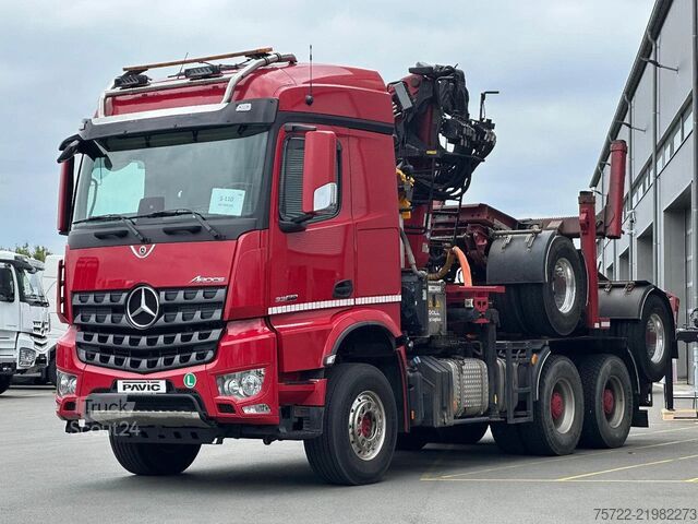 Μεταφορέας ξυλείας Mercedes-Benz Arocs 3358 6x4 BB mit EpsilonS290Z96 DOLL RATIO+