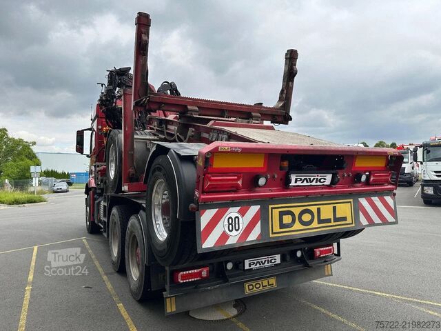 Μεταφορέας ξυλείας Mercedes-Benz Arocs 3358 6x4 BB mit EpsilonS290Z96 DOLL RATIO+