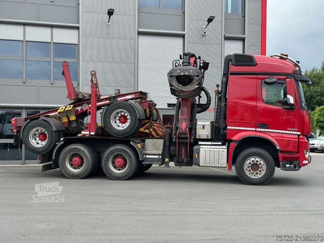 Μεταφορέας ξυλείας Mercedes-Benz Arocs 3358 6x4 BB mit EpsilonS290Z96 DOLL RATIO+