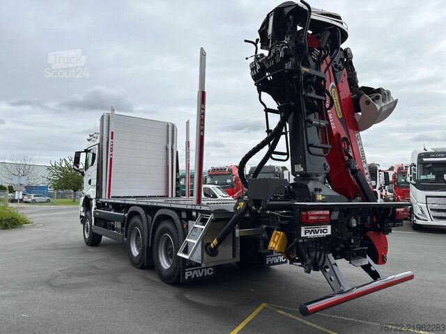 Transportator de lemn MAN TGS 33.520 6x6 BL Kurzholz Plattform Epsilon Kran