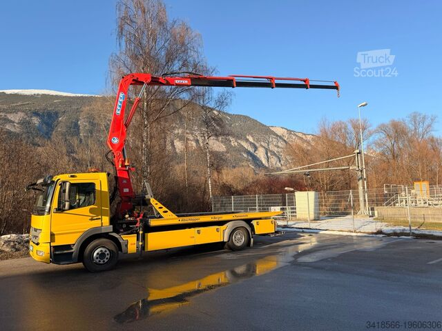 Abschleppwagen - Schiebeplateau und Kran Mercedes-Benz Atego 1524