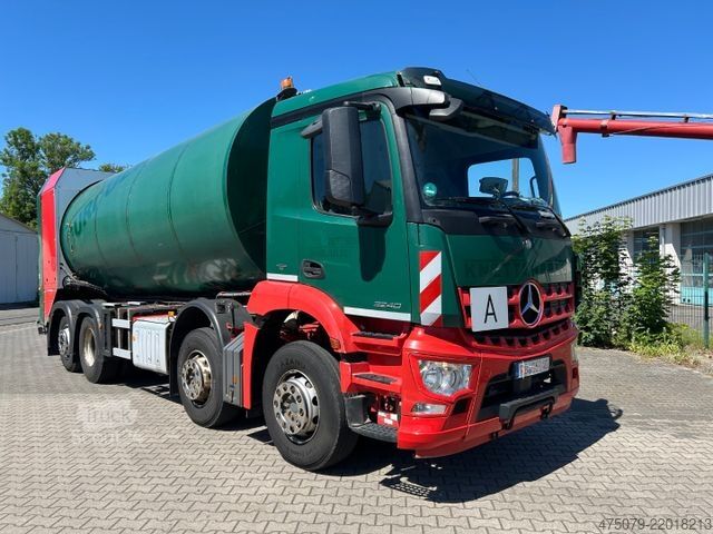 Smetiarske vozidlo MERCEDES-BENZ Arocs 3240 / 8x4x6 / Faun Rotopress 525 L