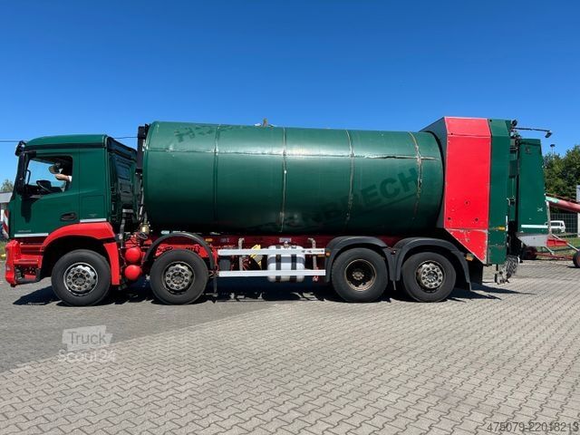 Smetiarske vozidlo MERCEDES-BENZ Arocs 3240 / 8x4x6 / Faun Rotopress 525 L