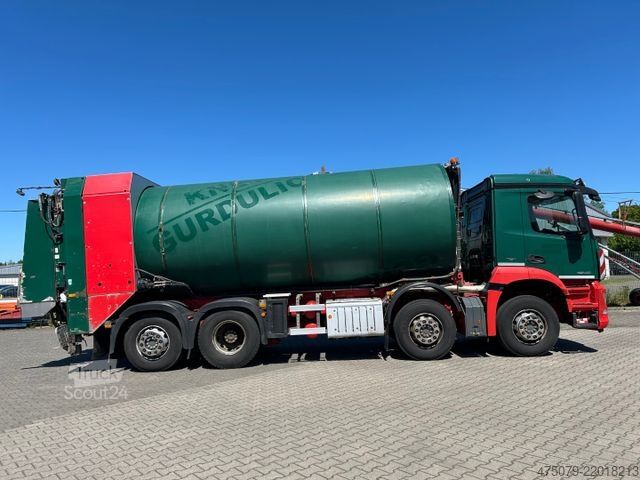 Smetiarske vozidlo MERCEDES-BENZ Arocs 3240 / 8x4x6 / Faun Rotopress 525 L