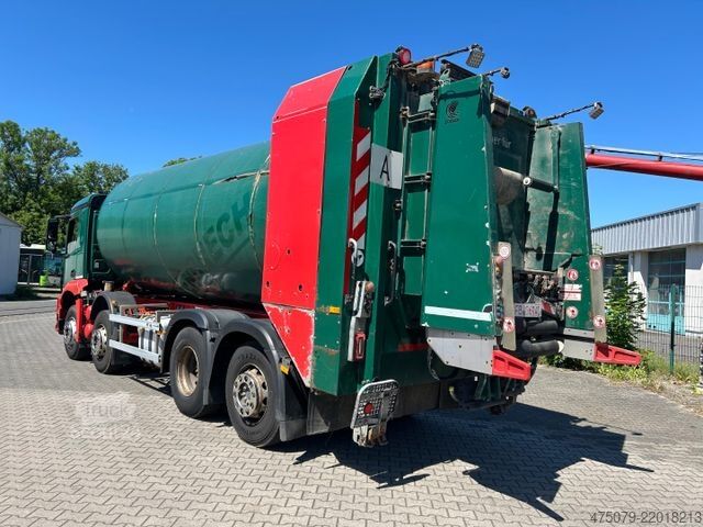 Smetiarske vozidlo MERCEDES-BENZ Arocs 3240 / 8x4x6 / Faun Rotopress 525 L