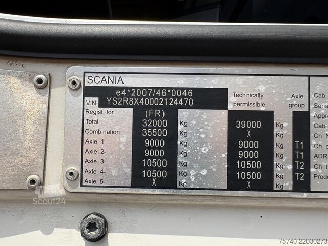 Kraanwagen Scania R 520 V8 + PALFINGER 72002 6X + JIB 4X + WINCH ...