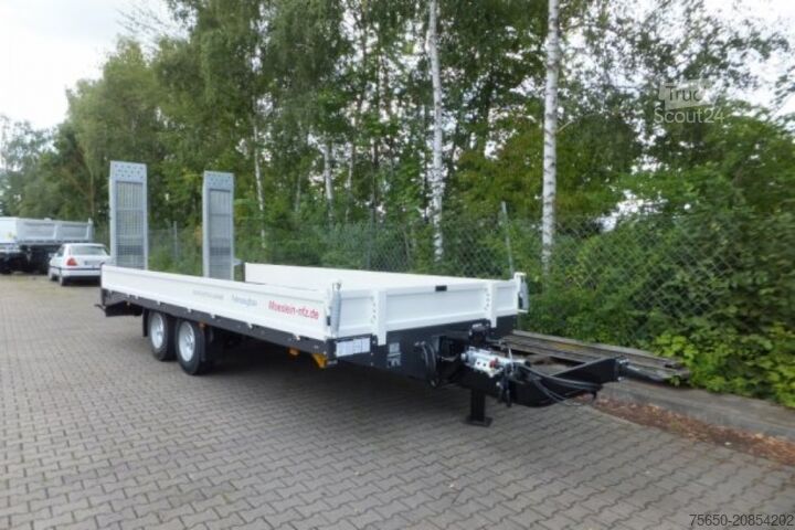 Low loader trailer Möslein TTT 13- 6,28 Weiß  Neuer Tandemtieflader 13 t GG