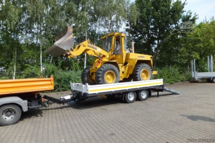 Low loader trailer Möslein TTT 13- 6,28 Weiß  Neuer Tandemtieflader 13 t GG
