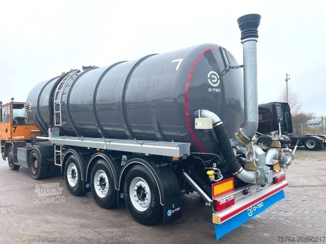 Tanker semitrailer D-TEC 30m³ Tanker Gülle / V2A / Gelenkt / Auch Miete!