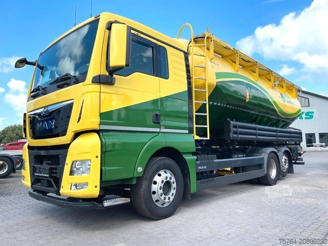 LKW mit Tankaufbau MAN TGX 26.460 mit 31m³ Heitling Silo / 4 Kammern