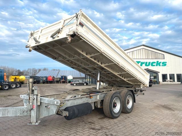 Remolque volquete trilateral FLIEGL 3-Seiten Tandemkippanhänger / Alu-Rampen/13,5 t