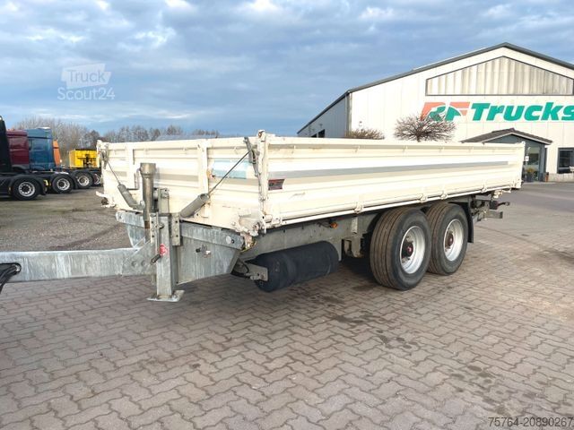 Remolque volquete trilateral FLIEGL 3-Seiten Tandemkippanhänger / Alu-Rampen/13,5 t