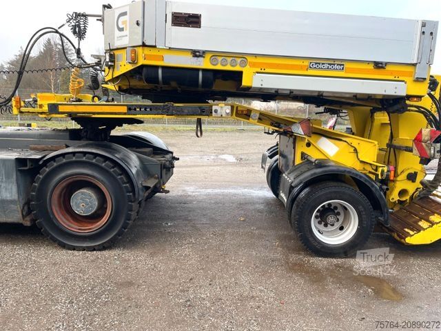 Tieflader-Sattelauflieger GOLDHOFER STZ-VLS4-37/80 Tiefbett + SX 1-25/80 Dolly