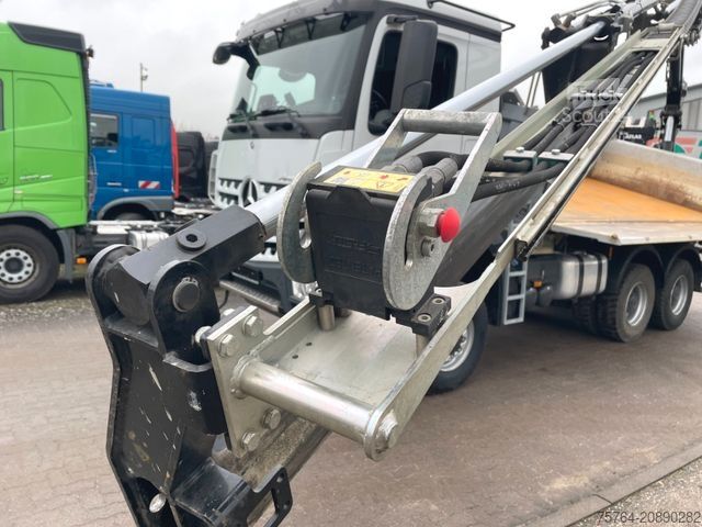 Grue montée sur camion MERCEDES-BENZ 3351 Arocs/ABNEHMBARER Kran/Kipper/Bordmatik/6x6