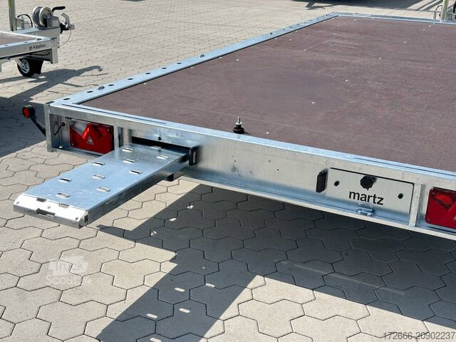 Rimorchio per auto Martz GT PLATEAU 450/2 S 2,7T 449X211CM 2700KG HOCHLADER | RAMPEN