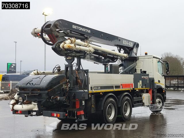 Bomba de hormigón Mercedes Arocs 2636 6X4 24mtr Betonstar BST 24.14S-4ZR p...