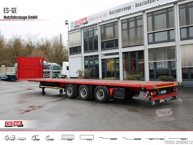 Darbinės platformos puspriekabė KÖGEL 3-Achs-Mega Chassis