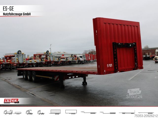 Darbinės platformos puspriekabė KÖGEL 3-Achs-Mega Chassis