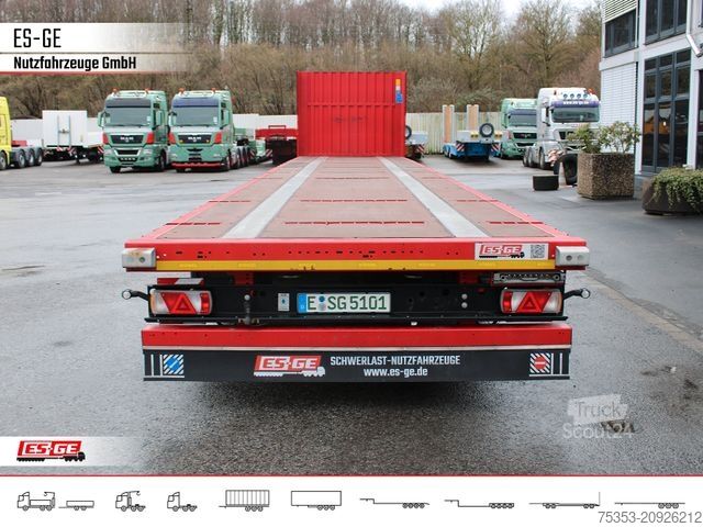 Darbinės platformos puspriekabė KÖGEL 3-Achs-Mega Chassis