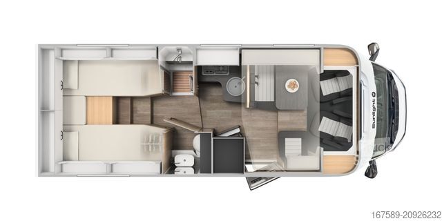 Teilintegriertes Wohnmobil SUNLIGHT T 68 Adventure, Autom,Safety+ACC,Navi,AKTION