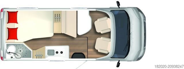 Teilintegriertes Wohnmobil BÜRSTNER Nexxo Van T 569 (20) Navi, SAT+TV, FH Lift