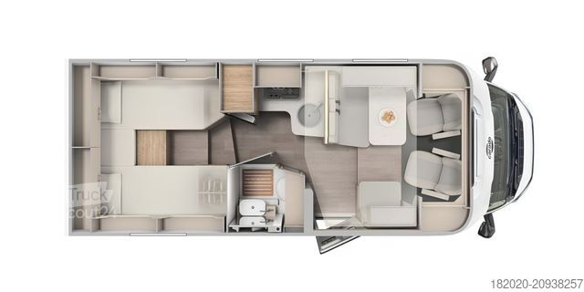 Полуинтегриран кемпер CARADO T 328 pro+ AUTOMATIK,HUBBETT,5.SITZ, MJ26