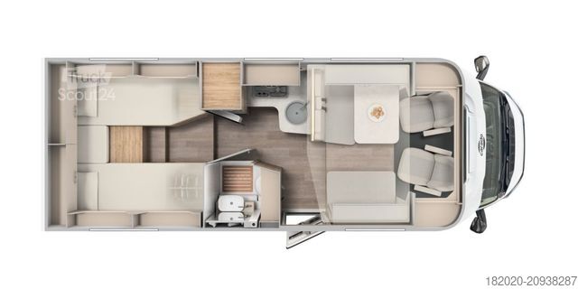 Daļēji integrēta kemperis CARADO T 448 Pro+ (42) 5 Sitze, 180 PS Automatik