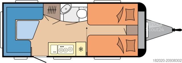 Husvagn HOBBY De Luxe 495 UL IC-Line MOVER,KNOTT ETS+,AUTARK u