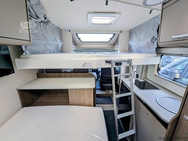 Daļēji integrēta kemperis CARADO T 135 Pro+ AUTOMATIK, HUBBETT, NAVI, RFK