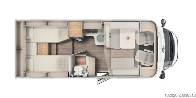 Daļēji integrēta kemperis CARADO T 448 Pro+ HUBBETT,AUTOMATIK,NAVI, MJ26