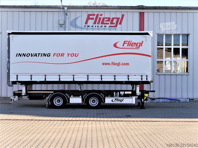 Reboque de chassis intercambiável Fliegl Tandem-Wechselanhänger TWP 180 Standard