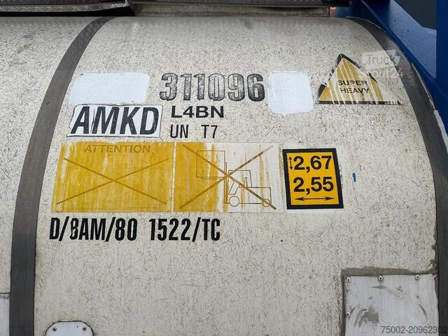 Contenedor cisterna Van Hool 20FT SWAPBODY 30.800L UN PORTABLE T7 ADR+CSC i...