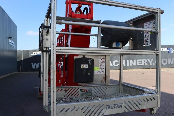 Gelenkteleskoparbeitsbühne Teupen Leo 36t As-Is, 230 V Electric Motor + Diesel, Rubb