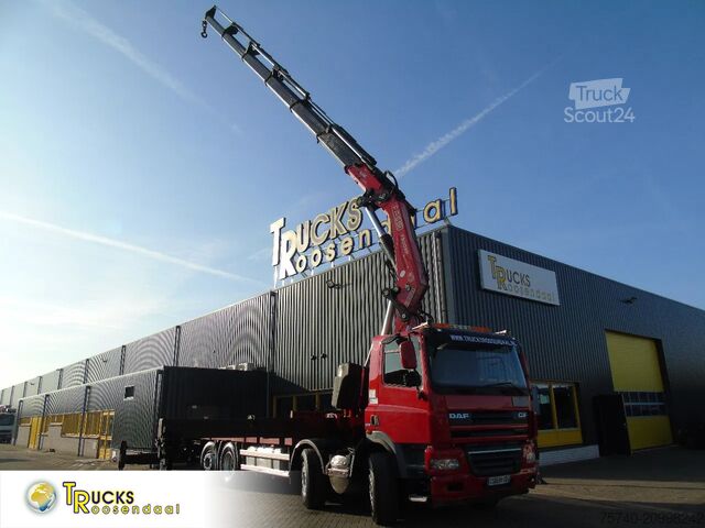 Camion-grue DAF CF 85.510 + FASSI 80TON 6x + 8X2 + EURO 5 + REMOTE