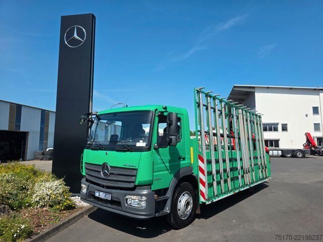 Platform aanhanger Mercedes-Benz Atego 1324 L Glasreff Palfinger PK 12.501 Funk