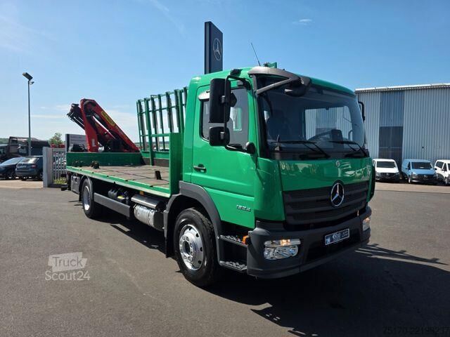 Platform aanhanger Mercedes-Benz Atego 1324 L Glasreff Palfinger PK 12.501 Funk