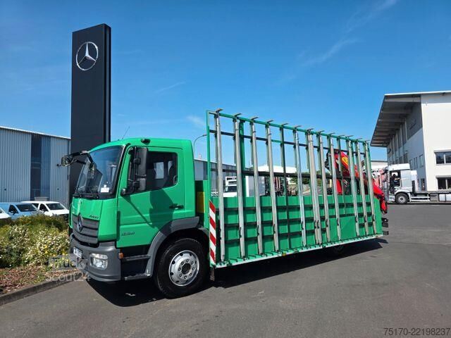 Platform aanhanger Mercedes-Benz Atego 1324 L Glasreff Palfinger PK 12.501 Funk