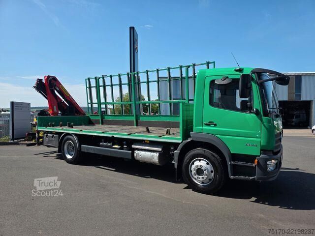 Platform aanhanger Mercedes-Benz Atego 1324 L Glasreff Palfinger PK 12.501 Funk