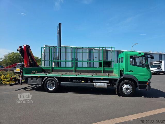 Platform aanhanger Mercedes-Benz Atego 1324 L Glasreff Palfinger PK 12.501 Funk