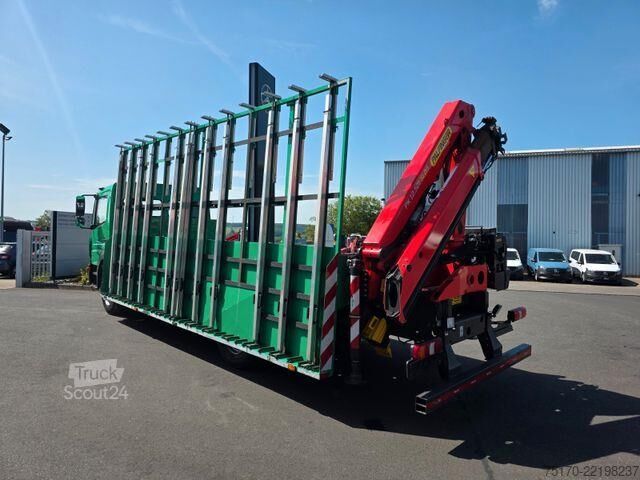 Platform aanhanger Mercedes-Benz Atego 1324 L Glasreff Palfinger PK 12.501 Funk