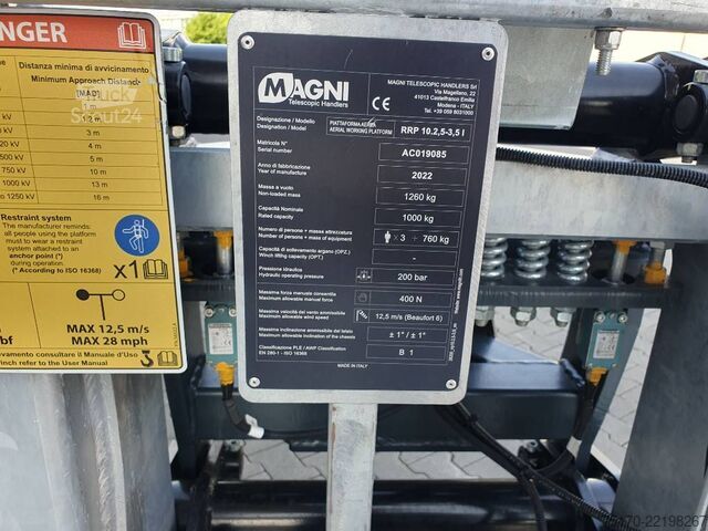 Coș pentru acoperișuri Magni / coș de lucru / 1.000 kg / RTH 2022 Magni Dachdeckerkorb / Arbeitskorb / 1.000 kg / RTH 2022