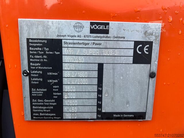 Paver Vögele Super 1303-3i
