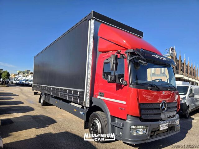 Tenteli düz yataklı kamyon MERCEDES ATEGO 12-27 EURO 6 CENTINATO