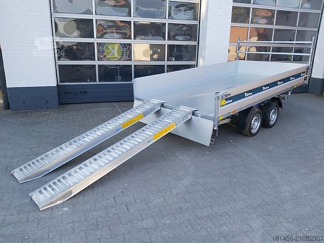 Camión volquete trilateral Cheval Liberté Debon PW 3.6 3500kg 360x180x35cm Rampen Stützen
