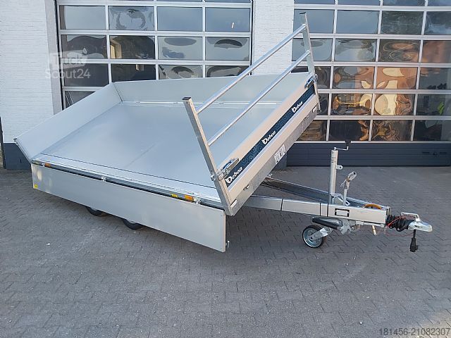 Camión volquete trilateral Cheval Liberté Debon PW 3.6 3500kg 360x180x35cm Rampen Stützen