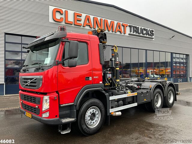 System med krokarm Volvo FM 330 6x4 Hiab 11 Tonmeter laadkraan Just 27.8...