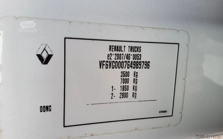 Walizka Renault Master 165.35  DUBBELLUCHT - EURO 6 - VFT-80-P