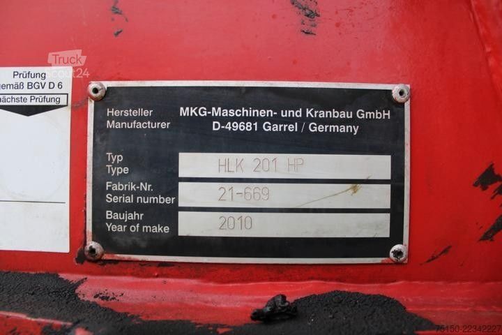Кран, монтиран на камион MAN 26.500 6x2 KRAN HLK 201 HP a3 Nr: 687